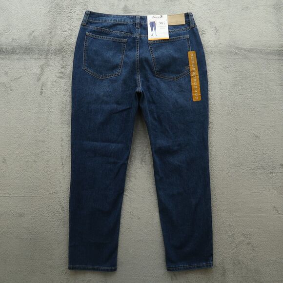 Seven7 Jeans Women's Size 12 Blue High-Rise 90's Straight Denim 29" Inseam NWT - Picture 13 of 16